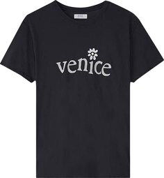 Футболка ERL Venice Print T-Shirt &apos;Black&apos;, черный