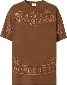 Футболка Burberry Oak Leaf Crest T-Shirt &apos;Dark Birch Brown&apos;, коричневый