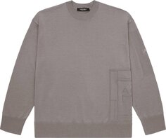 Джемпер A-Cold-Wall* Wrap Stitch Knit &apos;Mid Grey&apos;, серый