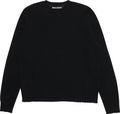 Свитер Palm Angels Rec Logo Sweater &apos;Black/White&apos;, черный