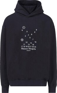 Толстовка Maison Margiela Hooded Sweatshirt &apos;Black&apos;, черный