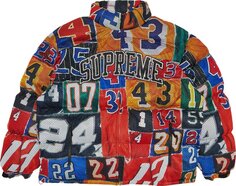 Пуховик Supreme Mesh Jersey Puffer Jacket &apos;Multicolor&apos;, разноцветный