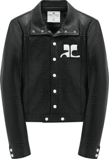 Куртка Courrèges Vinyl Jacket &apos;Black&apos;, черный Courreges