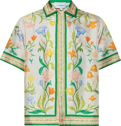 Рубашка Casablanca Cuban Collar Short-Sleeve Shirt &apos;Lâ´Arche Fleurie&apos;, разноцветный