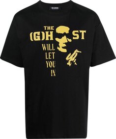 Футболка Raf Simons Big Fit T-Shirt With Ghost Print On Front &apos;Black&apos;, черный
