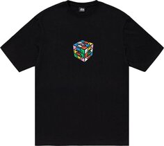 Футболка Stussy Cube Tee &apos;Black&apos;, черный