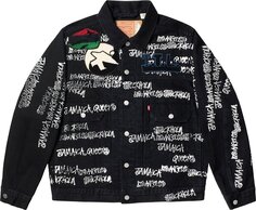 Куртка Stussy x Denim Tears x Our Legacy TTL Denim Jacket &apos;Black&apos;, черный