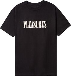 Футболка Pleasures Tickle Logo T-Shirt &apos;Black&apos;, черный
