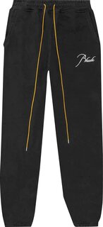 Спортивные брюки Rhude Terry Sweatpant &apos;Vintage Black&apos;, черный