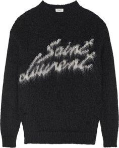 Свитер Saint Laurent 90s Sweater &apos;Noir/Naturel&apos;, черный
