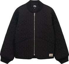 Куртка Stussy S Quilted Liner Jacket &apos;Black&apos;, черный