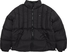 Пуховик Supreme Flannel Reversible Puffer Jacket &apos;Black&apos;, черный