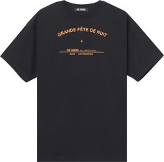 Футболка Raf Simons Printed T-Shirt &apos;Black&apos;, черный