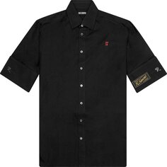 Рубашка Raf Simons Short-Sleeve Business Shirt &apos;Black&apos;, черный