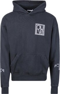 Худи Rhude Square Logo Hoodie &apos;Vintage Black&apos;, черный