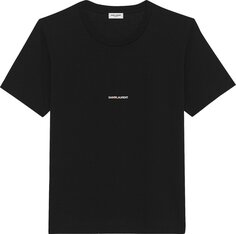 Футболка Saint Laurent Rive Gauche T-Shirt &apos;Black&apos;, черный
