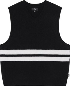 Жилет Stussy Brushed Mohair Vest &apos;Black&apos;, черный