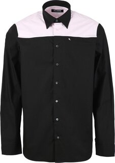 Рубашка Raf Simons Bicolor Americano Shirt Print On Shoulder &apos;Black&apos;, черный