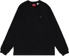 Лонгслив Supreme Small Box Long-Sleeve Tee &apos;Black&apos;, черный