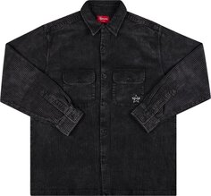 Рубашка Supreme Corduroy Shirt &apos;Black&apos;, черный