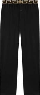 Брюки Versace Greca Border Silk Pyjama Trousers &apos;Black&apos;, черный