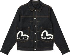 Куртка Palace x Evisu Classic Seagull Denim Jacket &apos;Raw Indigo&apos;, синий