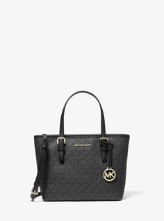 Сумка Michael Michael Kors Jet Set Travel Extra-Small Logo, чёрный