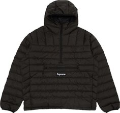 Пуловер Supreme Micro Down Half Zip Hooded Pullover &apos;Black&apos;, черный