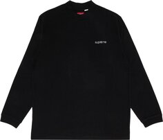 Лонгслив Supreme Mock Neck Long-Sleeve Top &apos;Black&apos;, черный