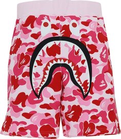 Шорты BAPE Big ABC Camo Shark Sweat Shorts &apos;Pink&apos;, розовый