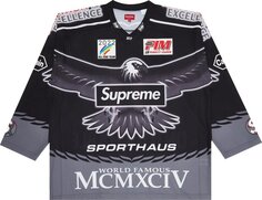 Футболка Supreme Eagle Hockey Jersey &apos;Black&apos;, черный