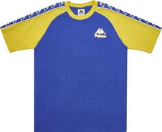 Футболка Palace x Kappa Classic Raglan T-Shirt &apos;Blue/Yellow&apos;, синий