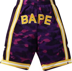 Шорты BAPE Color Camo Wide Basketball Shorts &apos;Purple&apos;, фиолетовый
