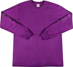 Лонгслив Supreme Clayton Patterson Long-Sleeve Tee &apos;Light Purple&apos;, фиолетовый