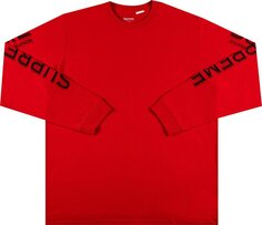 Лонгслив Supreme Intarsia Sleeve Long-Sleeve Top &apos;Red&apos;, красный