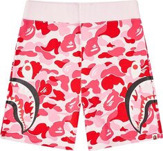 Шорты BAPE Big ABC Camo Slide Shark Sweat Shorts &apos;Pink&apos;, розовый
