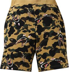 Спортивные шорты BAPE Shark 1st Camo Wide Sweatshort &apos;Yellow&apos;, желтый