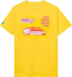 Футболка Anti Social Social Club x Good Smile Racing Logo Tee &apos;Yellow&apos;, желтый