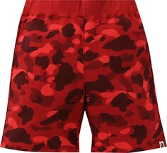 Шорты BAPE Color Camo Sweat Shorts &apos;Red&apos;, красный