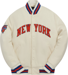 Куртка Kith And Golden Bear For New York Knicks Varsity Jacket &apos;Sandrift&apos;, кремовый