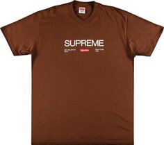 Футболка Supreme Est. 1994 Tee &apos;Brown&apos;, коричневый