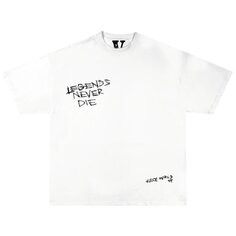 Футболка Vlone x Juice WRLD Legends Never Die T-Shirt &apos;White&apos;, белый