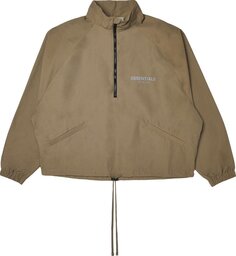 Куртка Fear of God Essentials Half Zip Track Jacket &apos;Harvest&apos;, коричневый