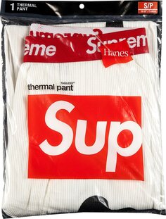 Брюки Supreme x Hanes Bones Thermal Pant (1 Pack) &apos;Natural&apos;, кремовый