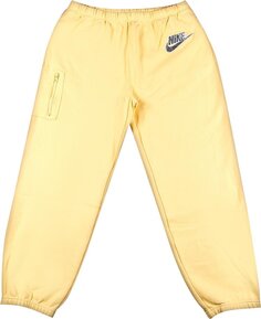 Спортивные брюки Supreme x Nike Cargo Sweatpant &apos;Pale Yellow&apos;, желтый