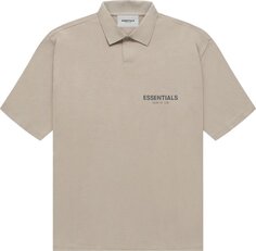 Футболка Fear of God Essentials Short-Sleeve Polo &apos;String&apos;, загар