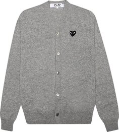 Кардиган Comme des Garçons PLAY Heart Wool Cardigan &apos;Gray&apos;, серый