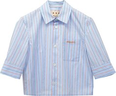 Рубашка Marni Short-Sleeve Shirt &apos;Iris Blue&apos;, синий