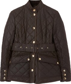 Куртка Burberry Quilted Waxed Jacket &apos;Dark Brown&apos;, коричневый