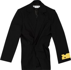 Платье Off-White Dry WO Twist Blazer Dress &apos;Black&apos;, черный